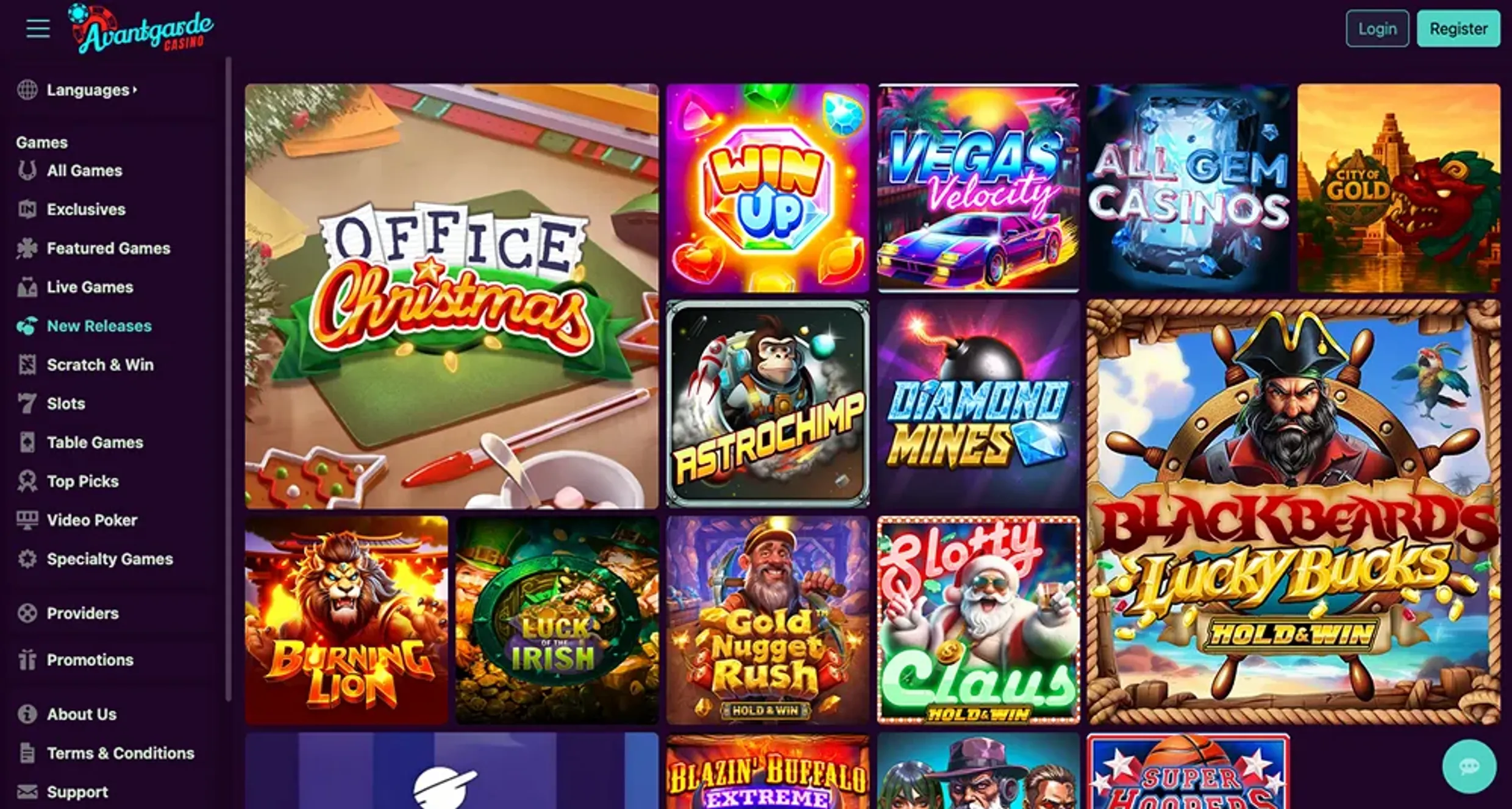 Avantgarde casino new game releases 1000